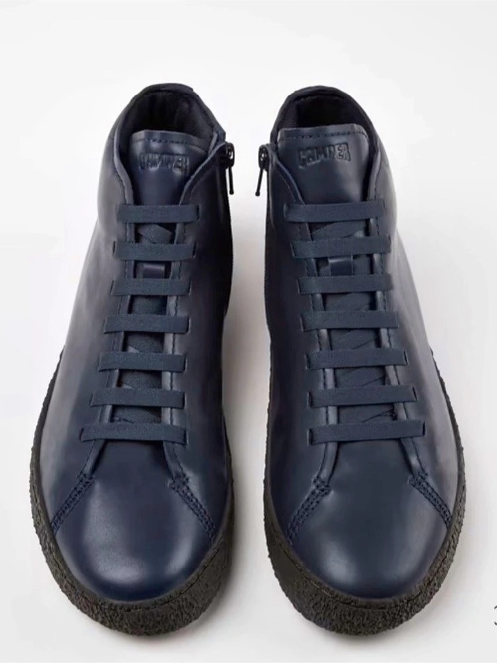Camper Blue Leather Peu Terreno Sneakers 42